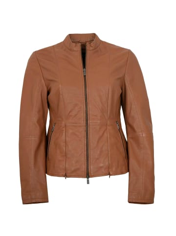 JILANI Lederjacke Lammnappa in Camel