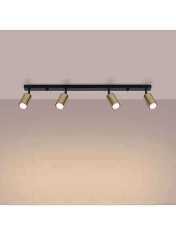 Nice Lamps Plafond SOLARA 4L schwarz/gold H 22