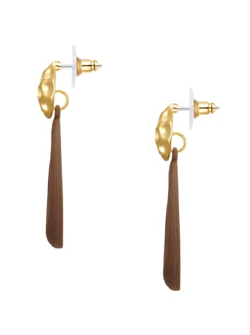 Lulu & Jane Ohrhänger aus Metall-Legierung in gelbgold