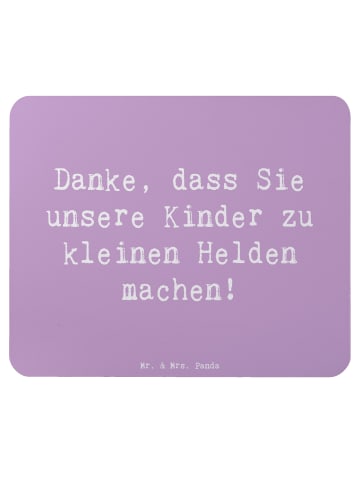 Mr. & Mrs. Panda Mauspad Spruch Erzieher Heldenmacher mit Spruch in Lavendeltraum