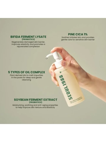 SECRETS Reinigungsöl Seoul 1988 Cleansing Oil Pine Cica 1% + Probiotic, 200 ml