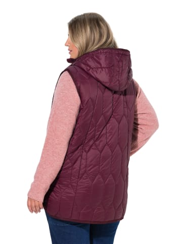 Ulla Popken Steppweste in aubergine