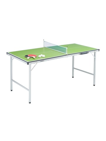 relaxdays Tischtennisplatte in Grün - (B)150 x (H)71 x (T)67 cm