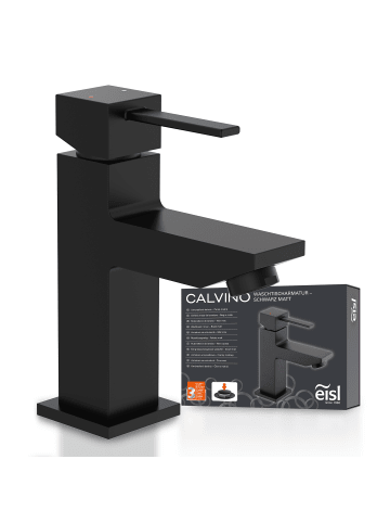 Eisl CALVINO Waschtischarmatur, Schwarz matt