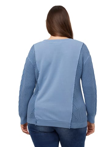 Ulla Popken Sweatshirt in denimblau