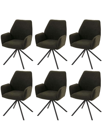 MCW 6er-Set Esszimmerstuhl G67, Olivgrün