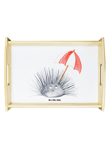 Mr. & Mrs. Panda tablett holz Seeigel ohne Spruch in Weiß