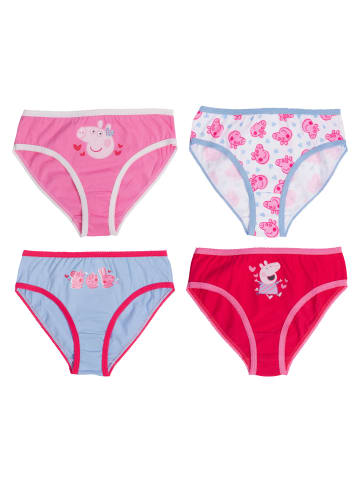 Peppa Pig 4er Pack Peppa Wutz Panty Slip Unterhose Unterwäsche in Mehrfarbig