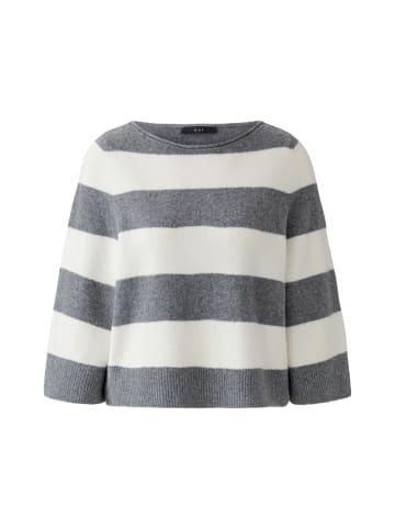 Oui Pullover in grey white