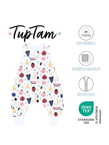 TupTam Babyschlafsack mit Beinen Unwattiert in weiß Modell 7