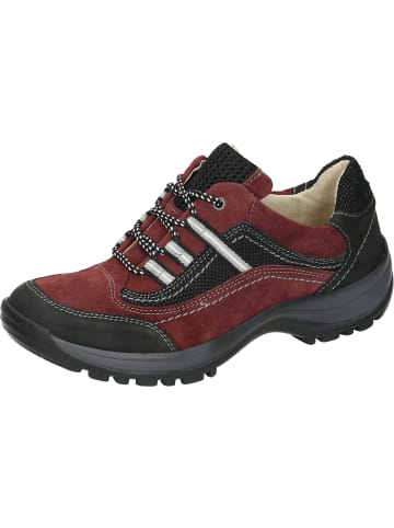 Comfortabel Schnürschuhe, Wanderschuhe / Wanderstiefel in bordeaux