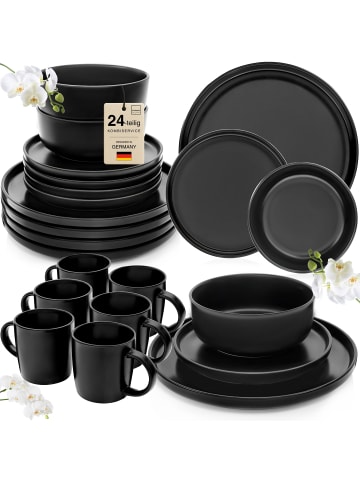 Sänger 24-tlg. Kombiservice Madeira in Schwarz