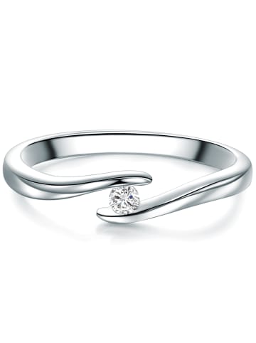 Trilani Ring aus Sterling Silber mit Zirkonia in silber