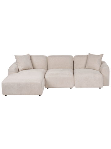 Beliani 2-tlg Modulsofa HEDE in Beige rechtsseitig