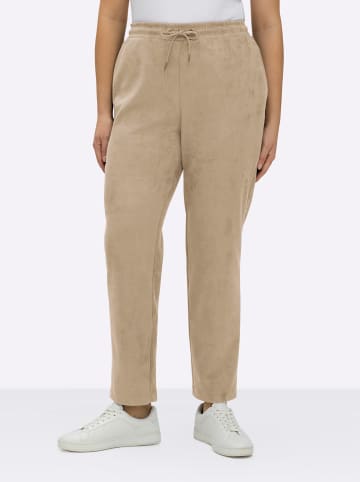 sheego Schlupfhose in beige
