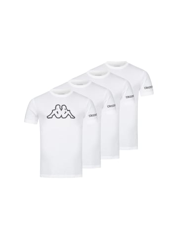Kappa Kappa 4er Set T-Shirt LOGO in Weiß