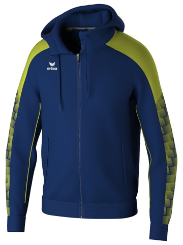 erima Kinder Trainingsjacke Mit Kapuze in new navy/lime