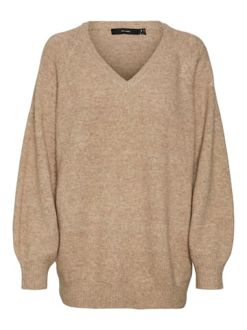 Vero Moda Strickpullover in Silver Mink