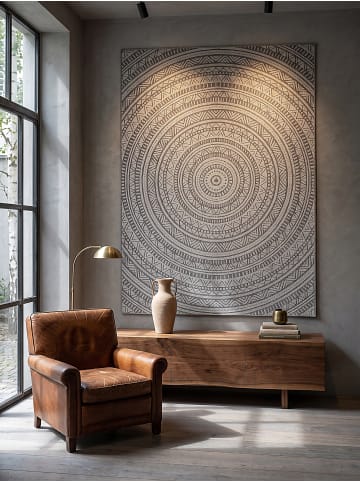 KADIMA DESIGN Teppich flachgewebt Orientalisch flachgewebt pflegeleicht Flur in Anthrazit