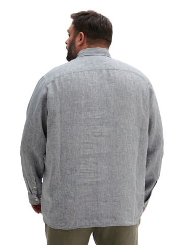 Marc O'Polo Haifischkragen-Hemd shaped in Medium Blue