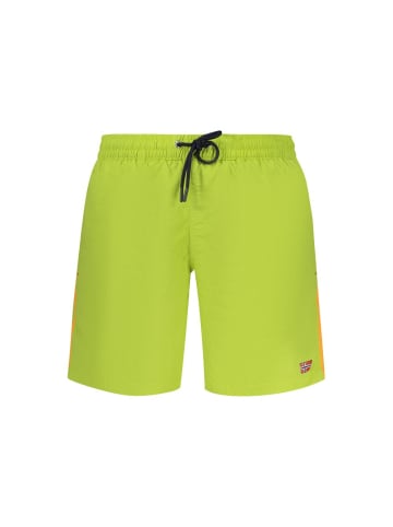 NORWAY 1963 Grüne Polyamid-Badeshorts