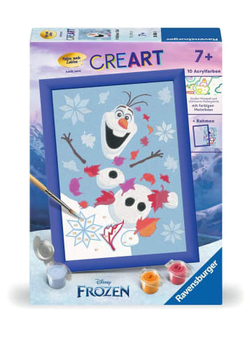 Ravensburger Malprodukte CreArt, Malen nach Zahlen Kinder Disney Die Eiskönigin 2 - Fröhlicher Olaf Malen nach Zahlen Kinder Ab 7 Jahre in bunt
