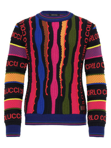 Carlo Colucci Strickpullover Casale in Navy