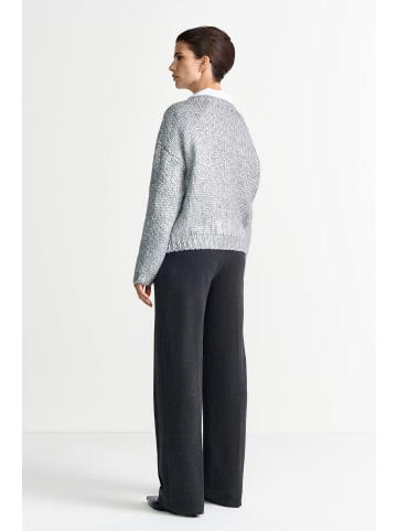 Rich & Royal Strickpullover in silber - 0001