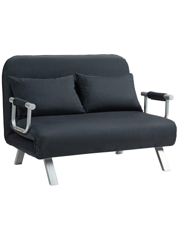 HOMCOM Schlafsofa-111B x 80T x 78H cm-Schwarz