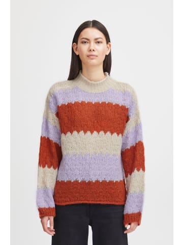 ICHI Strickpullover IHOSANSA LS3 - 20119295  Strickpullover mit Rundhalsausschnitt in Orange