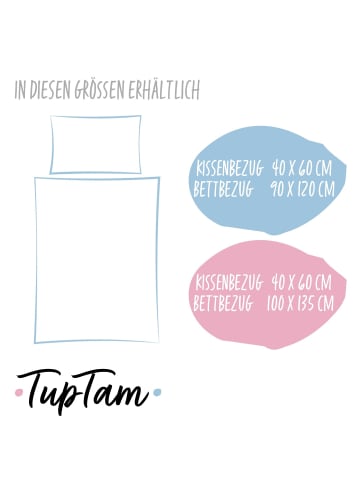 TupTam Kinder Bettwäsche 2-Teilig in grau/beige