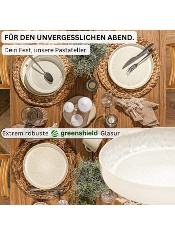 Sänger Pastaschalen Set Key West - 6 teilig aus Steingut