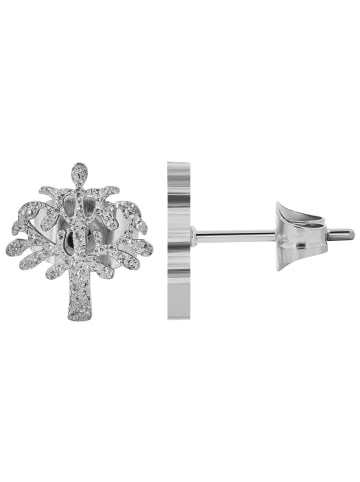 Adeliás Damen Halskette mit Anhänger – Lebensbaum aus Edelstahl in silber