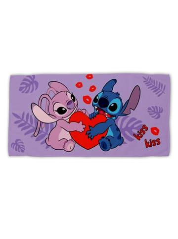 Lilo & Stitch Lilo & Stitch Badehandtuch Strandtuch 70x140 cm aus Baumwolle – saugfä in Lila