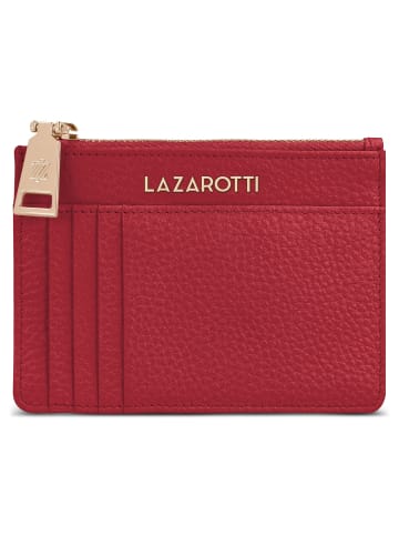Lazarotti Bologna Leather Schlüsseletui Leder 11,5 cm mit Air Tag Fach in red