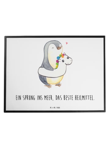 Mr. & Mrs. Panda schreibauflage Sommermeerheilkraft mit Spruch in Weiß