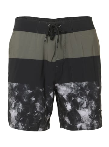 KOROSHI Badeanzug Gummi mit halber Taille in khaki