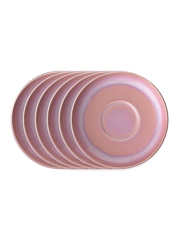 like. by Villeroy & Boch Kaffeeuntertasse 6 Stk Perlemor Coral in rosa