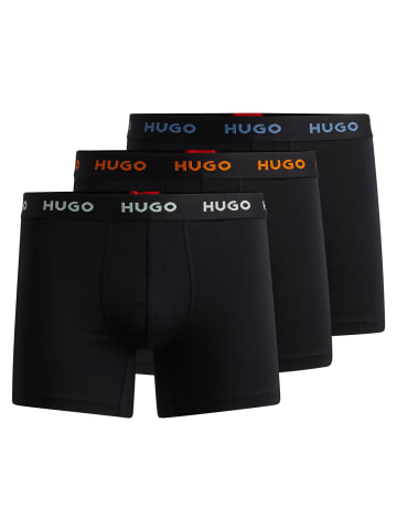 HUGO Boxershort 3er Pack in Schwarz