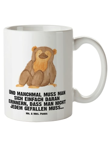 Mr. & Mrs. Panda XL Tasse Affe mit Spruch in Weiß