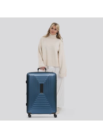 Redolz Essentials 14 4 Rollen Trolley L 77 cm mit Dehnfalte in dark blue metallic