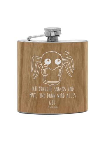 Mr. & Mrs. Panda Flachmann Spinne Agathe Sandwich mit Spruch in Braun