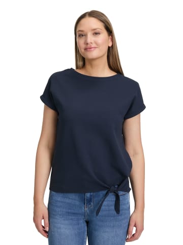 Betty Barclay Halbarm-Shirt mit Schleifenknoten in dunkelblau