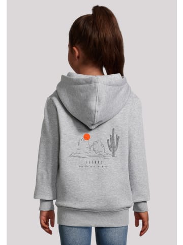 F4NT4STIC Hoodie Escape Discover the World Savannah in grau meliert