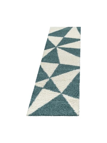 Teppich Boss Hochflor Teppich Tarra Blau