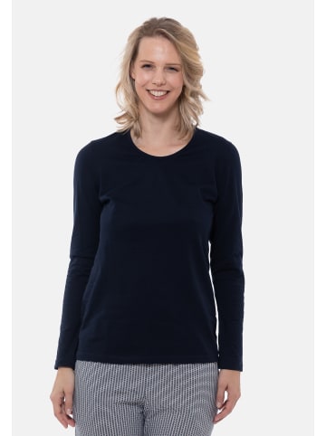 Ammann Schlafanzug Oberteil Mix & Match Cotton in Nightblue