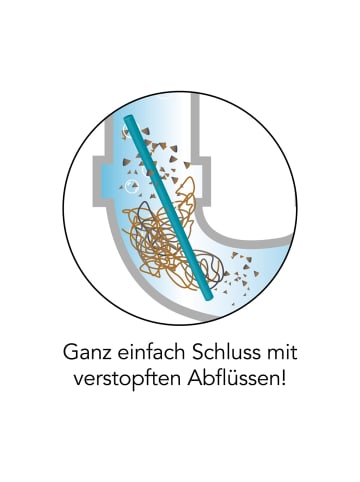 MAXXMEE Abflussreiniger-Stick Meeresbrise 50er-Set blau  Braun