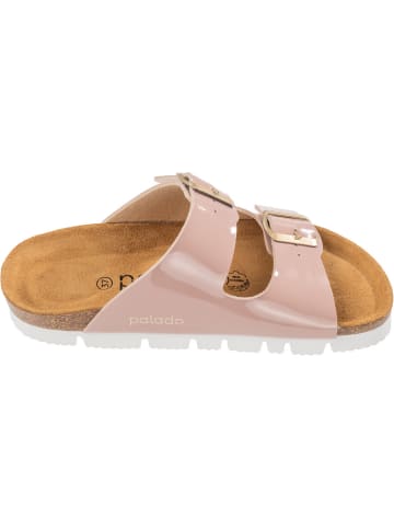 Palado Plateau-Pantoletten Korfu PL Lack in Rose