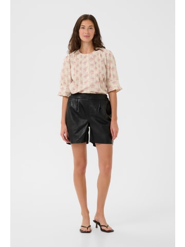CULTURE Ledershorts CUbit Casual fit in Black
