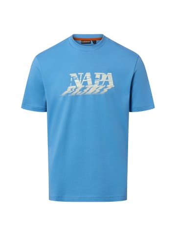 Napapijri T-Shirt Lodestar in blau beige - 0001